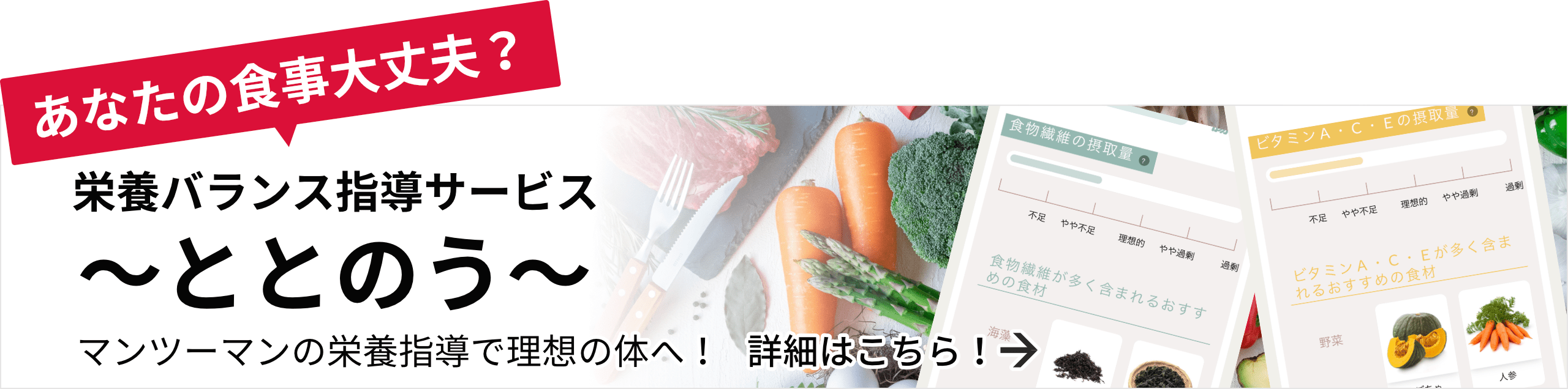 栄養バランス指導〜ととのう〜無料体験はこちら